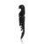 True Brands TrueTap Double Hinged Waiters Corkscrew, Top-notch Stainless Steel Opener with Foil Cutter Built to Last Wine Key Matte Black, Set of 1