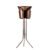 Insulated Ice Bucket Stainless Steel Wine Ice Bucket with Steel Bucket Stand Wine Chiller on Stand Kitchen and Bar Ware Beverage Barware Accessories Ice Bucket for Bar (Rose Gold)