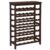 SONGMICS 42-Bottle Wine Rack Free Standing Floor, 7-Tier Display Wine Storage Shelves with Table Top, Bamboo Wobble-Free Bottle Holder for Kitchen Bar Dining Room Living Room, Espresso UKWR27BR