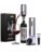 Rechargeable Electric Wine Gift Set – Aerator, Vacuum Stoppers, Foil Cutter and Bottle Opener for Home Bar and Outdoor Parties